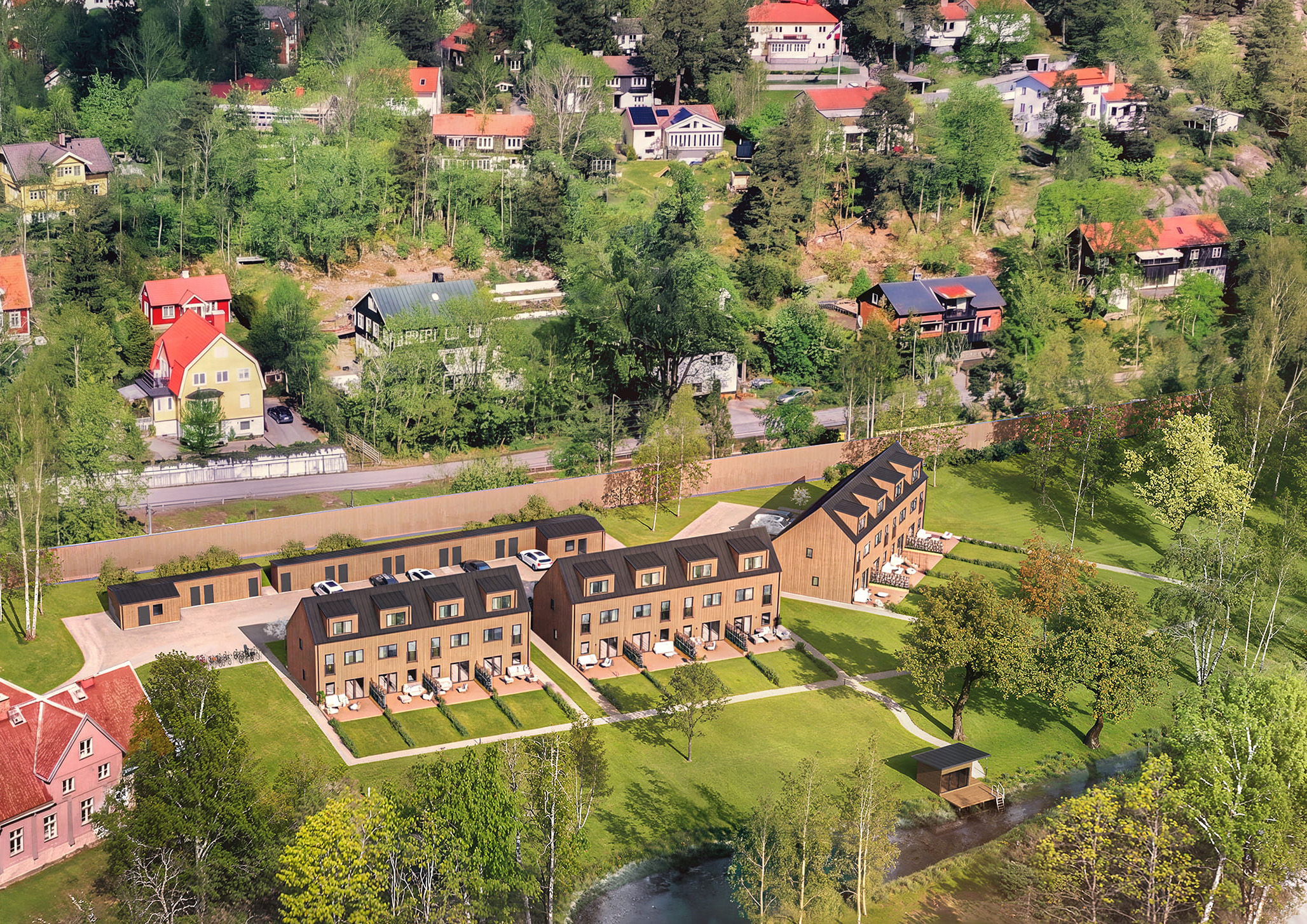 studio3d_Sicklaön - Nacka_montage Översikt Stubbsunds gård